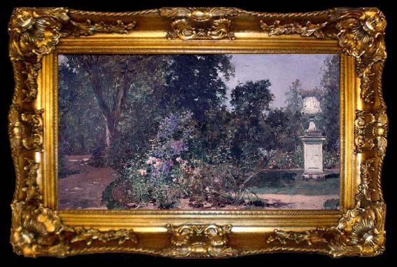 framed  Raimundo de Madrazo y  Garreta Versailles le jardin du Roi, ta009-2